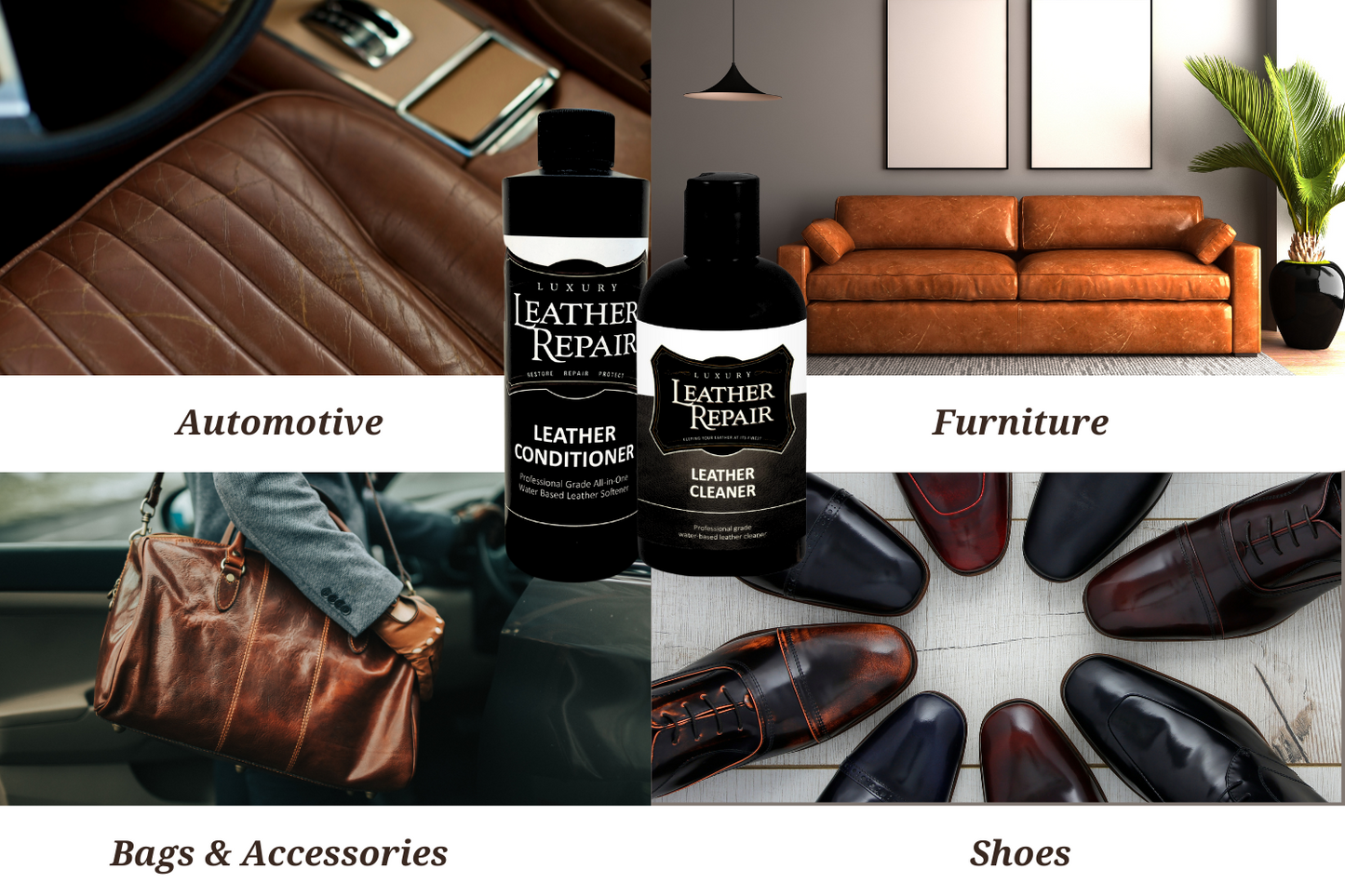 Leather Cleaning and Conditioning Care Kit