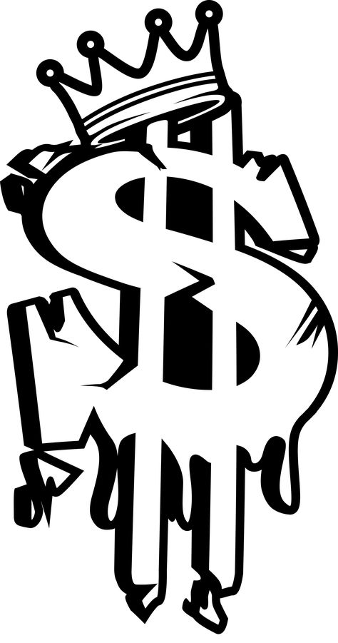 Crown Dollar Sign Decal