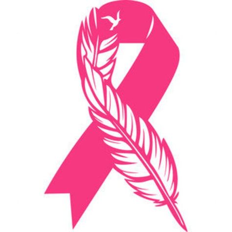 Cancer Feather Decal