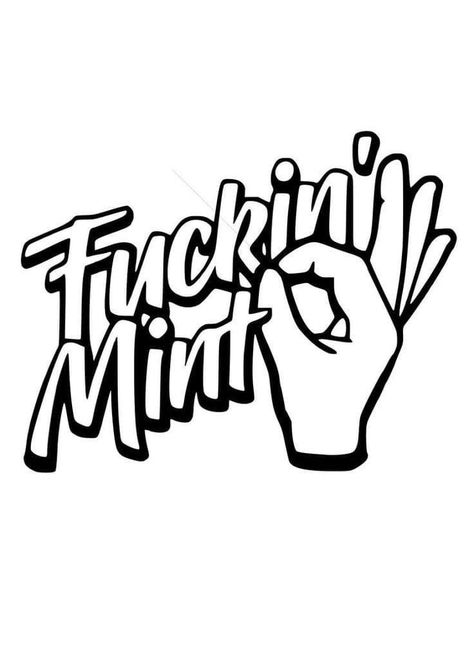 Fuckin Mint Decal