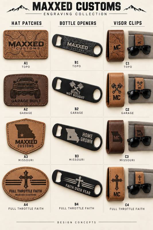 Hats with Engraved Patches