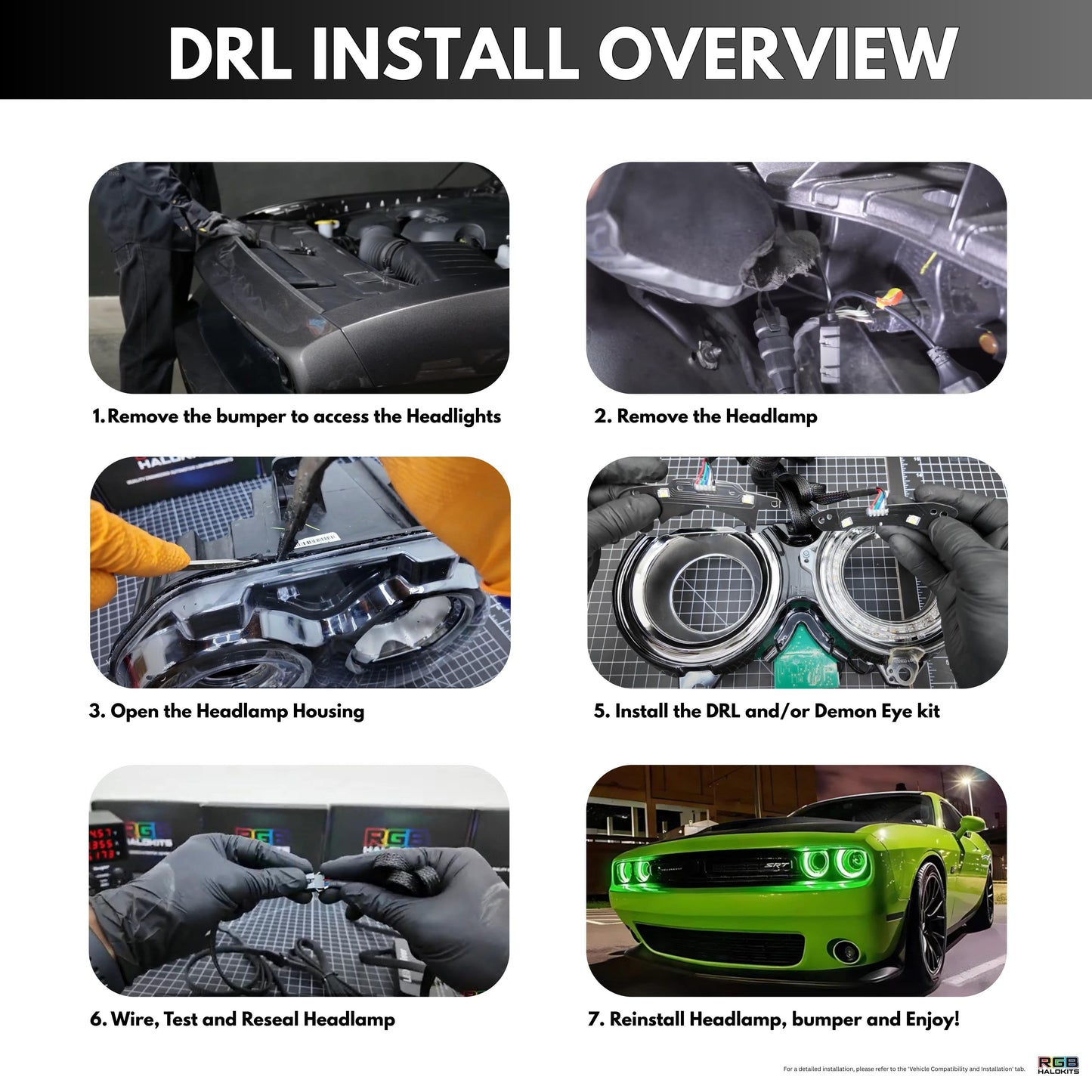 Dodge Challenger RGBW DRL Boards (2015-2023)