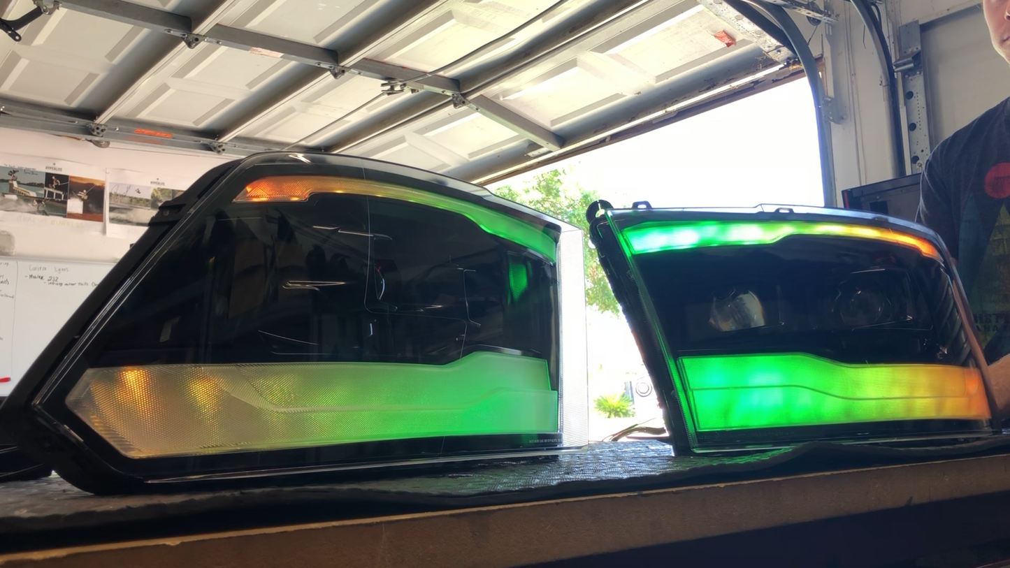 2009-2018 Ram 1500 Color Shifting Headlights