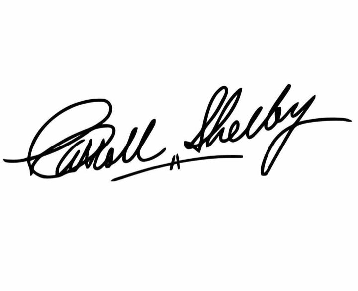 Carol Shelby Signature Decal