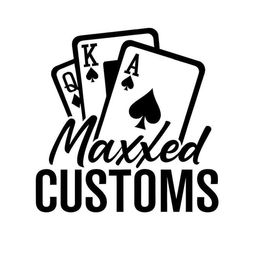 Maxxed Customs card decal
