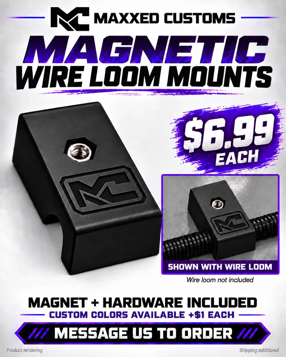 Magnetic Wire Loom Mounts