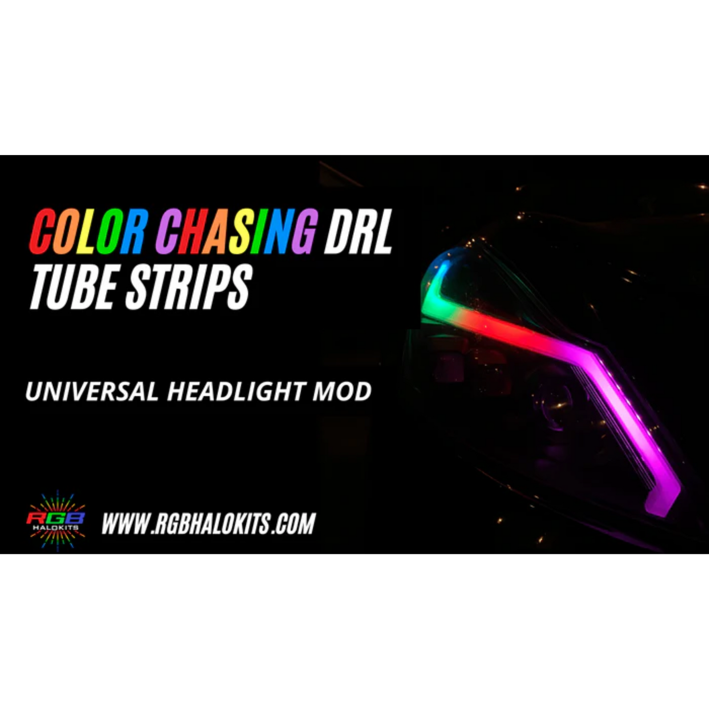 Universal Side Emitting Flexible DRL Diffused Strips | Multicolor