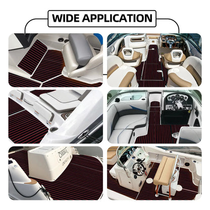 Boat Flooring EVA Foam Boat Decking Faux Teak Marine Flooring Marine Mat Sheet for Motorboat RV Yacht Kayak Surfboard