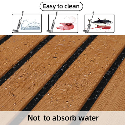 Boat Flooring EVA Foam Boat Decking Faux Teak Marine Flooring Marine Mat Sheet for Motorboat RV Yacht Kayak Surfboard