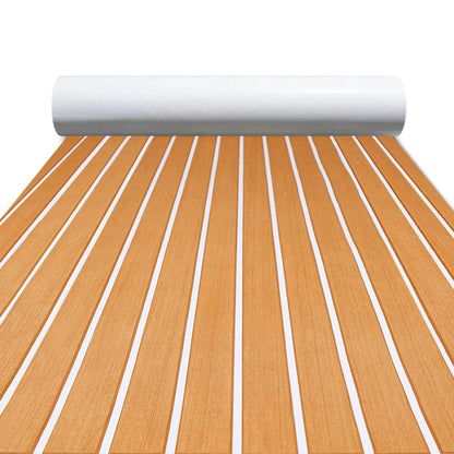 Boat Flooring EVA Foam Boat Decking Faux Teak Marine Flooring Marine Mat Sheet for Motorboat RV Yacht Kayak Surfboard