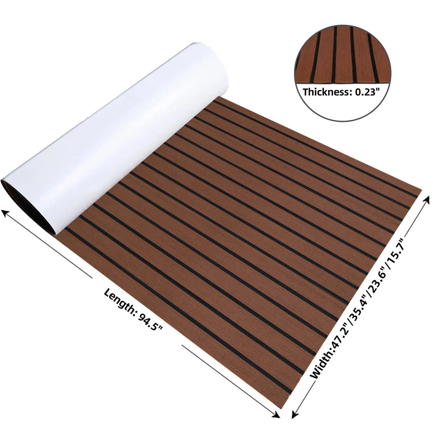 Boat Flooring EVA Foam Boat Decking Faux Teak Marine Flooring Marine Mat Sheet for Motorboat RV Yacht Kayak Surfboard