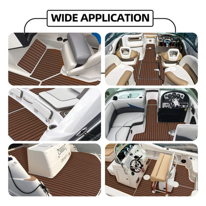 Boat Flooring EVA Foam Boat Decking Faux Teak Marine Flooring Marine Mat Sheet for Motorboat RV Yacht Kayak Surfboard