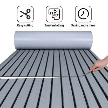 Boat Flooring EVA Foam Boat Decking Faux Teak Marine Flooring Marine Mat Sheet for Motorboat RV Yacht Kayak Surfboard