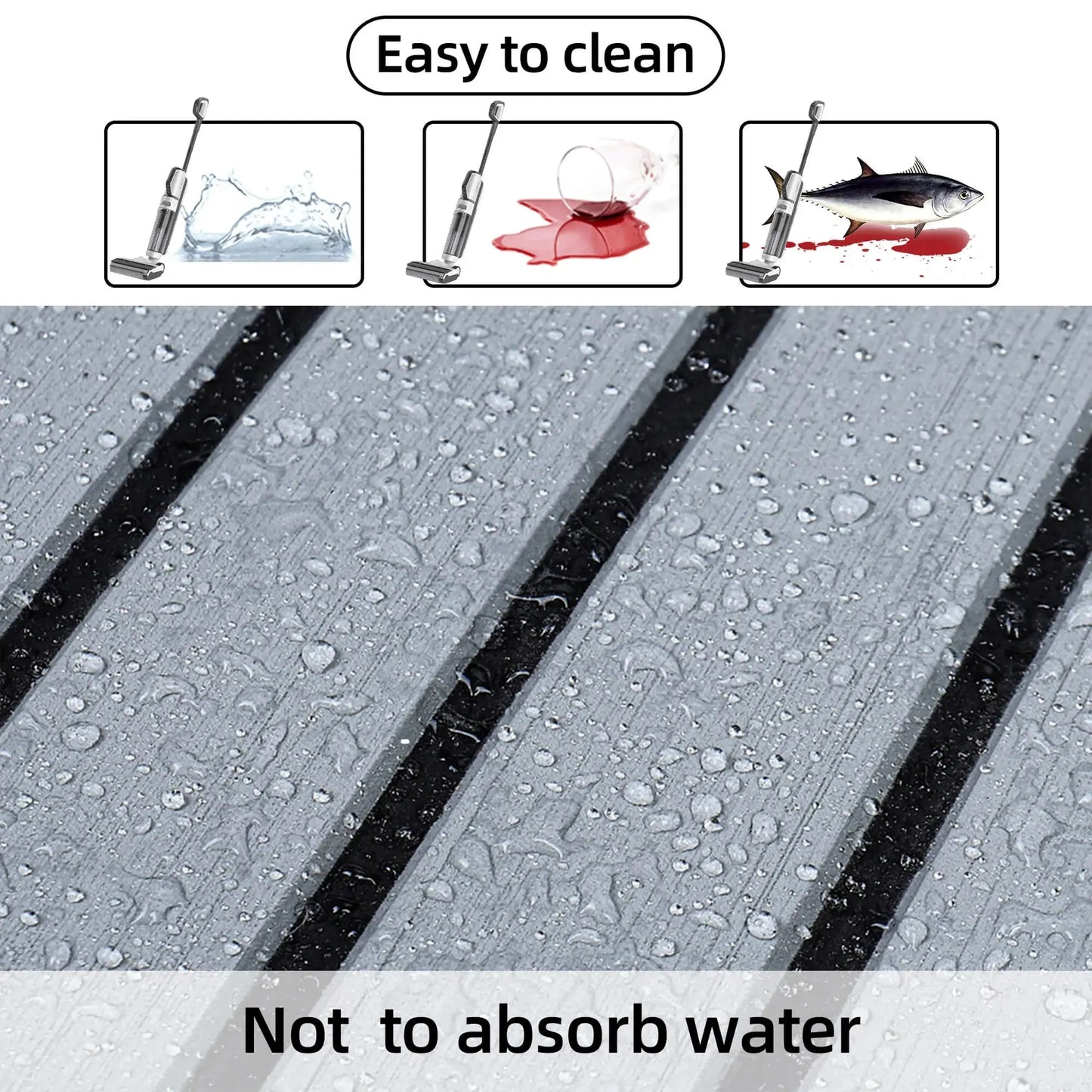 Boat Flooring EVA Foam Boat Decking Faux Teak Marine Flooring Marine Mat Sheet for Motorboat RV Yacht Kayak Surfboard