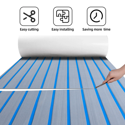 Boat Flooring EVA Foam Boat Decking Faux Teak Marine Flooring Marine Mat Sheet for Motorboat RV Yacht Kayak Surfboard