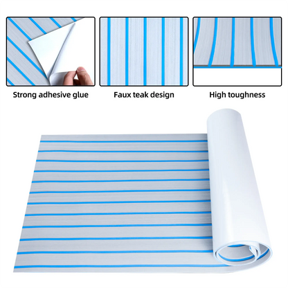 Boat Flooring EVA Foam Boat Decking Faux Teak Marine Flooring Marine Mat Sheet for Motorboat RV Yacht Kayak Surfboard