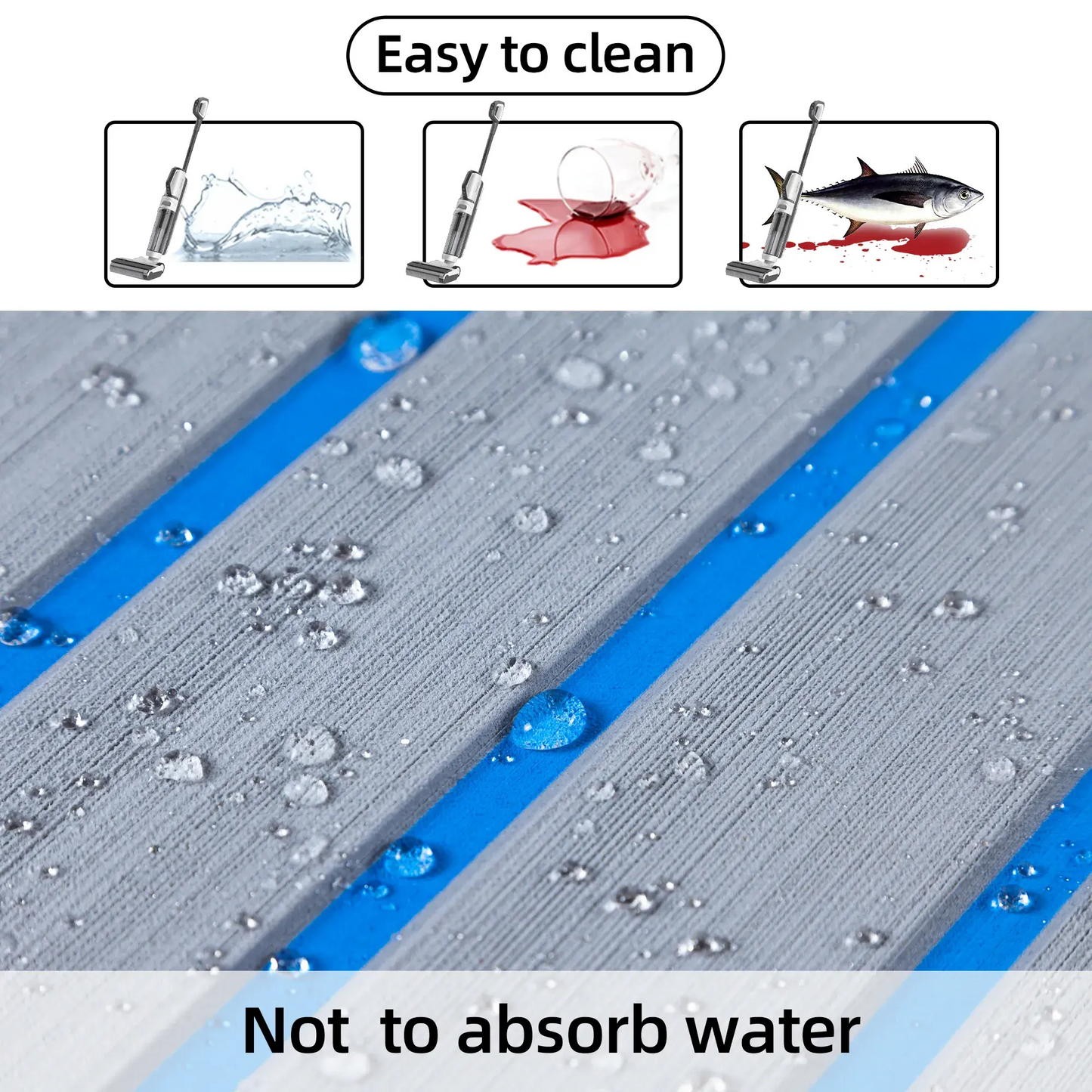 Boat Flooring EVA Foam Boat Decking Faux Teak Marine Flooring Marine Mat Sheet for Motorboat RV Yacht Kayak Surfboard