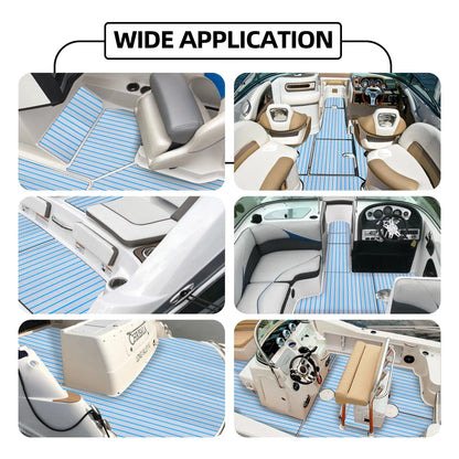 Boat Flooring EVA Foam Boat Decking Faux Teak Marine Flooring Marine Mat Sheet for Motorboat RV Yacht Kayak Surfboard