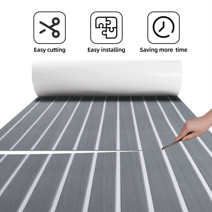 Boat Flooring EVA Foam Boat Decking Faux Teak Marine Flooring Marine Mat Sheet for Motorboat RV Yacht Kayak Surfboard