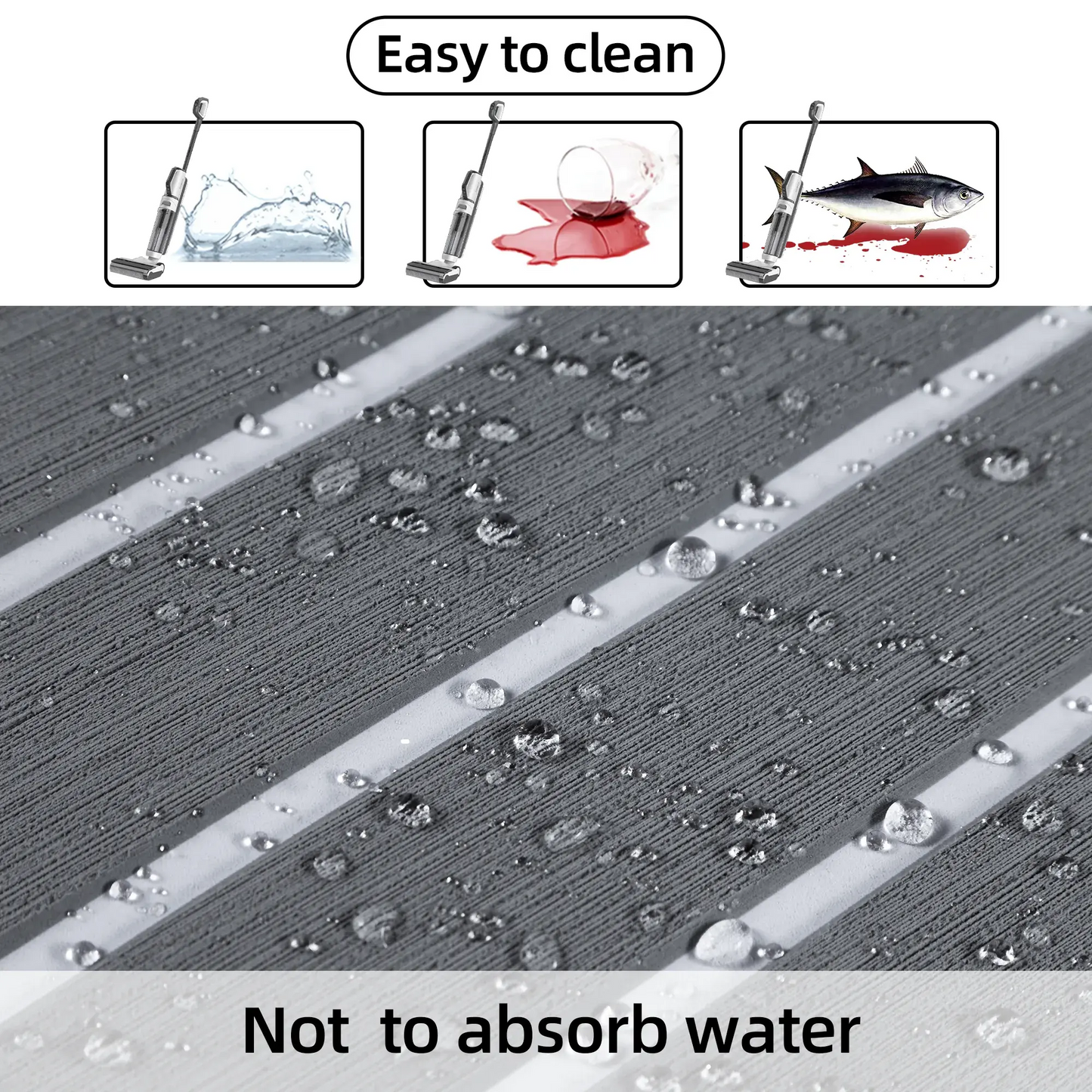 Boat Flooring EVA Foam Boat Decking Faux Teak Marine Flooring Marine Mat Sheet for Motorboat RV Yacht Kayak Surfboard