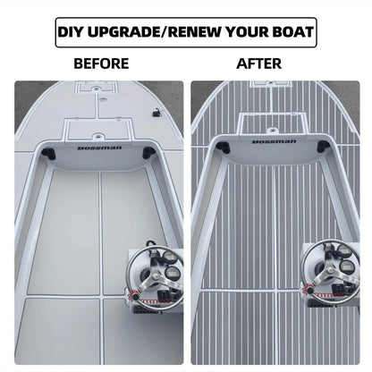 Boat Flooring EVA Foam Boat Decking Faux Teak Marine Flooring Marine Mat Sheet for Motorboat RV Yacht Kayak Surfboard