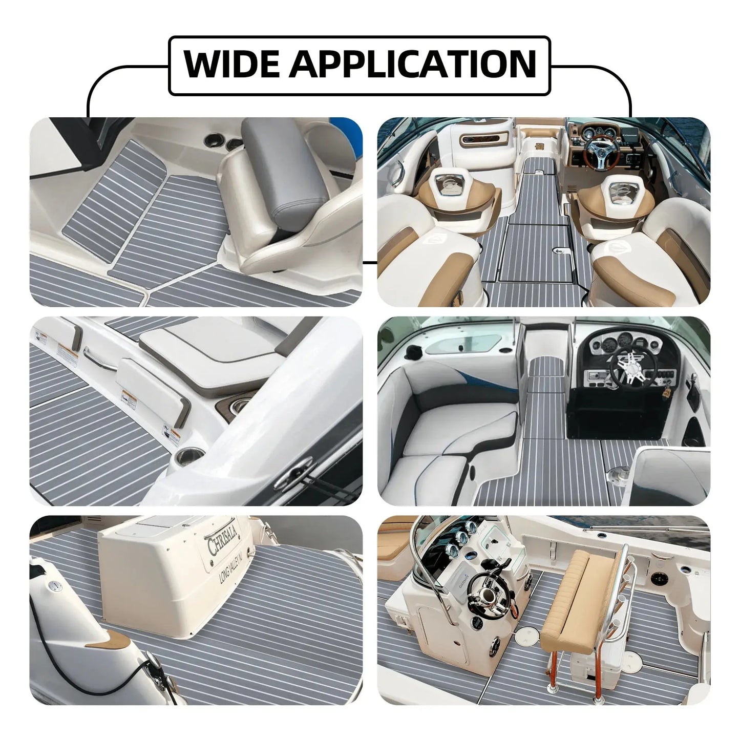 Boat Flooring EVA Foam Boat Decking Faux Teak Marine Flooring Marine Mat Sheet for Motorboat RV Yacht Kayak Surfboard