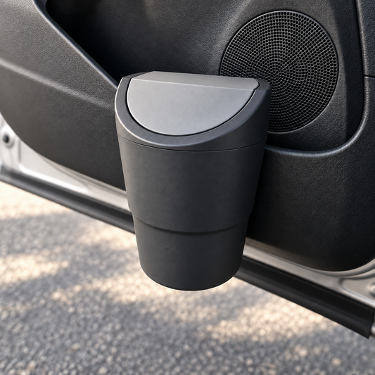 Custom Compact Vehicle Trash Bin — concept rendering; final product made to confirmed specifications