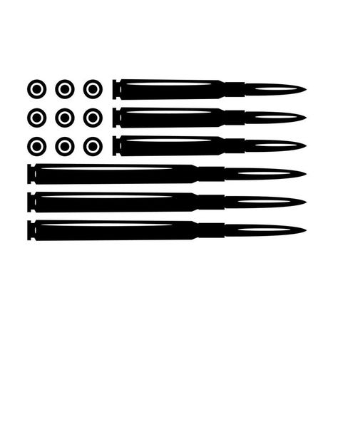 Bullet American Flag Decal