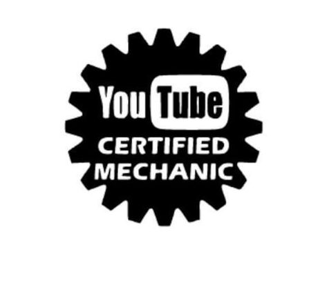 Youtube Certified Mechanic Decal