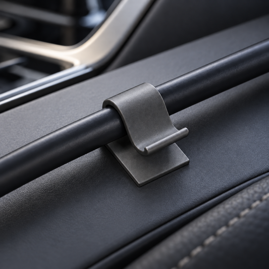 Custom Interior USB Cable Clips — concept rendering; final product made to confirmed specifications