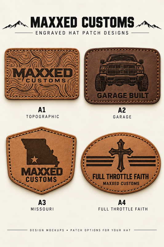 Hats with Engraved Patches