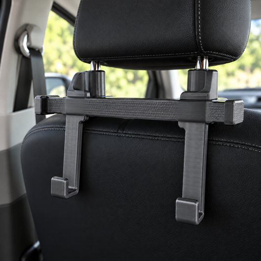 Custom Rear Seat Tablet Holder — concept rendering; final product made to confirmed specifications