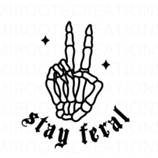 Stay Feral Decal