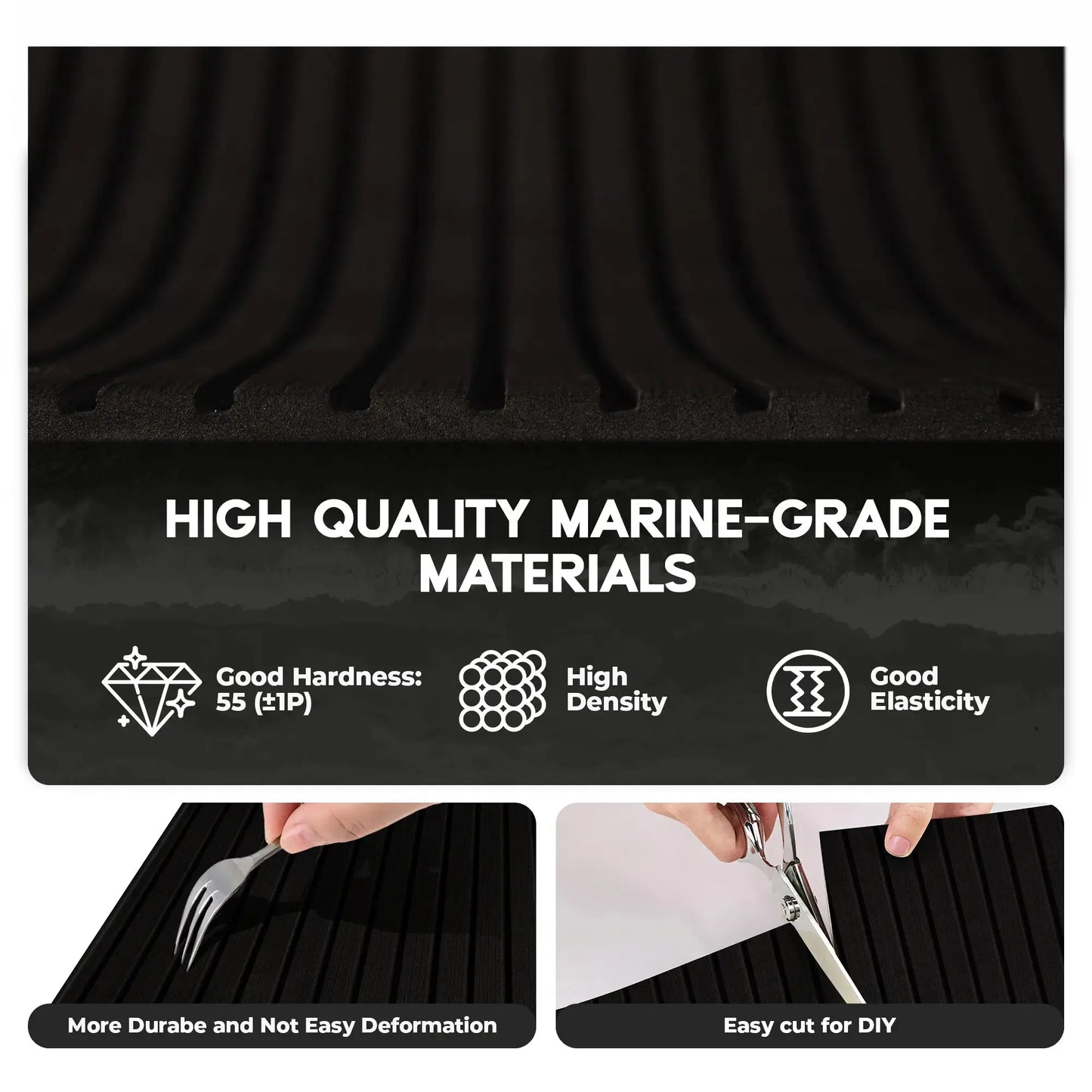 Boat Flooring EVA Foam Boat Decking Faux Teak Marine Flooring Marine Mat Sheet for Motorboat RV Yacht Kayak Surfboard