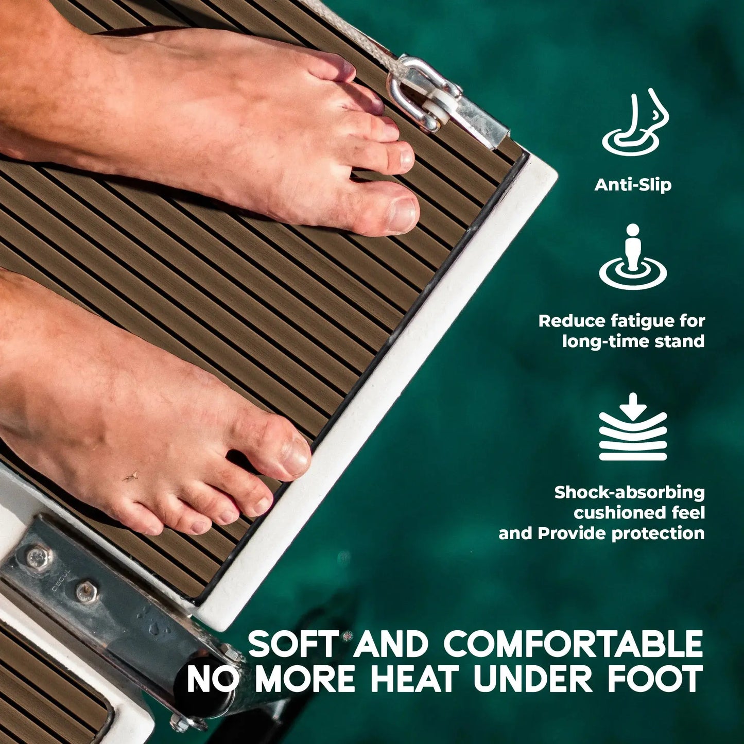 Boat Flooring EVA Foam Boat Decking Faux Teak Marine Flooring Marine Mat Sheet for Motorboat RV Yacht Kayak Surfboard