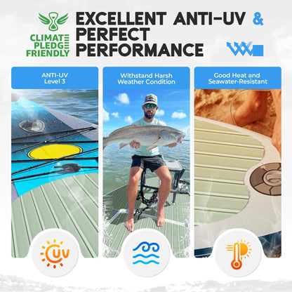 Boat Flooring EVA Foam Boat Decking Faux Teak Marine Flooring Marine Mat Sheet for Motorboat RV Yacht Kayak Surfboard