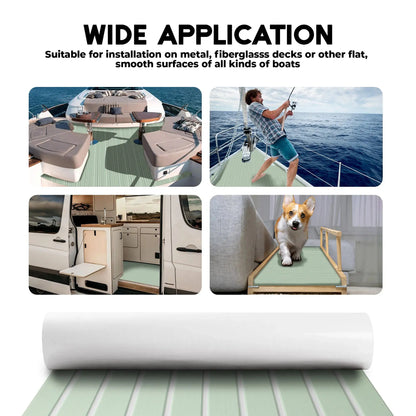Boat Flooring EVA Foam Boat Decking Faux Teak Marine Flooring Marine Mat Sheet for Motorboat RV Yacht Kayak Surfboard